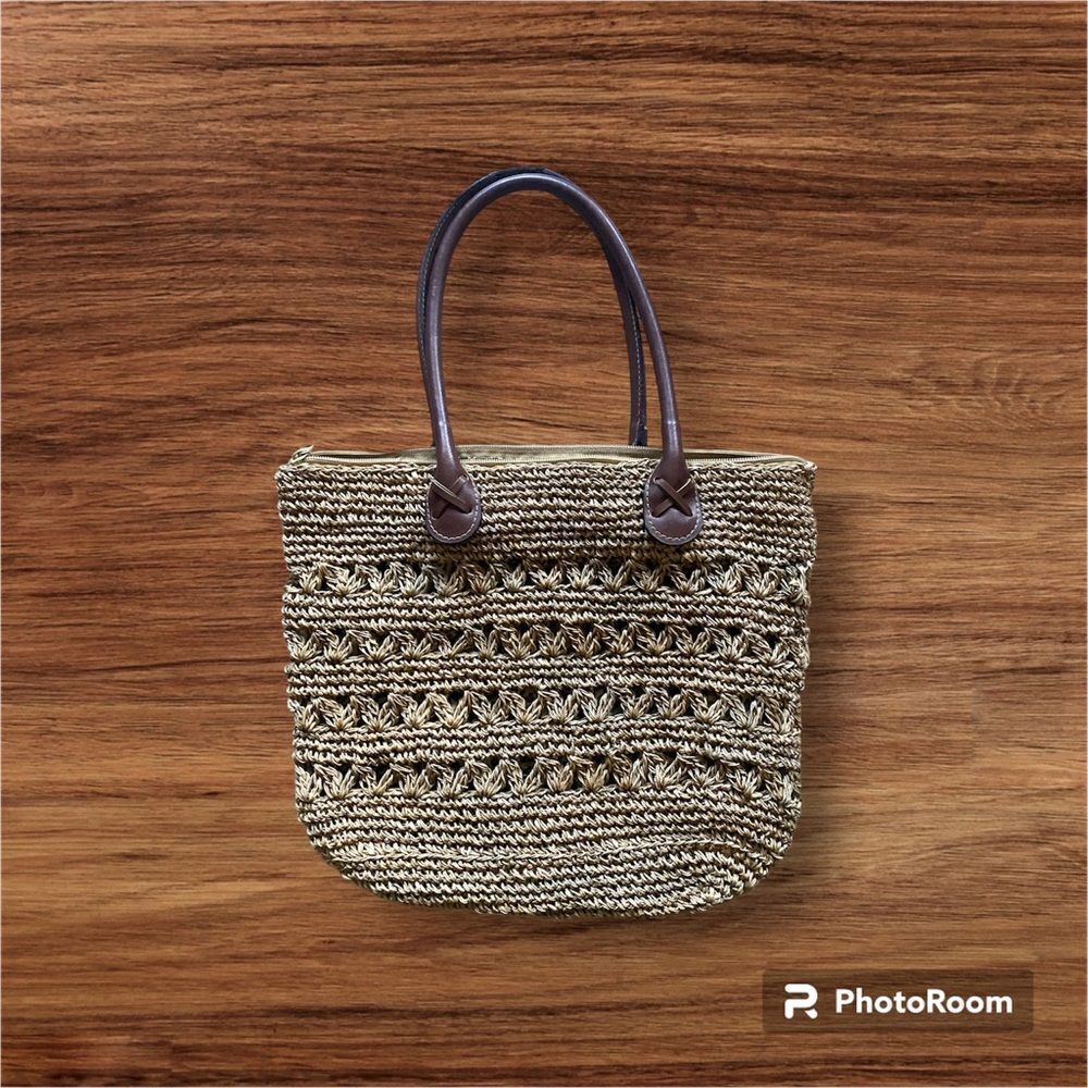Vintage Safari Animal Straw Bag - Picture 2 of 4